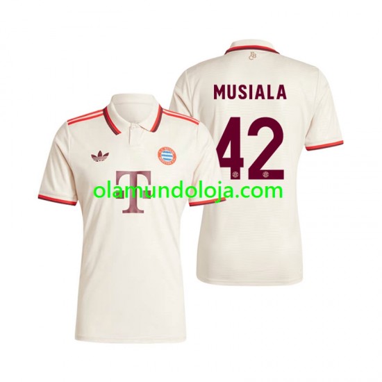 Camisola Bayern de Munique Musiala 42 Homem Equipamento Terceiro 2024-2025 Manga Curta